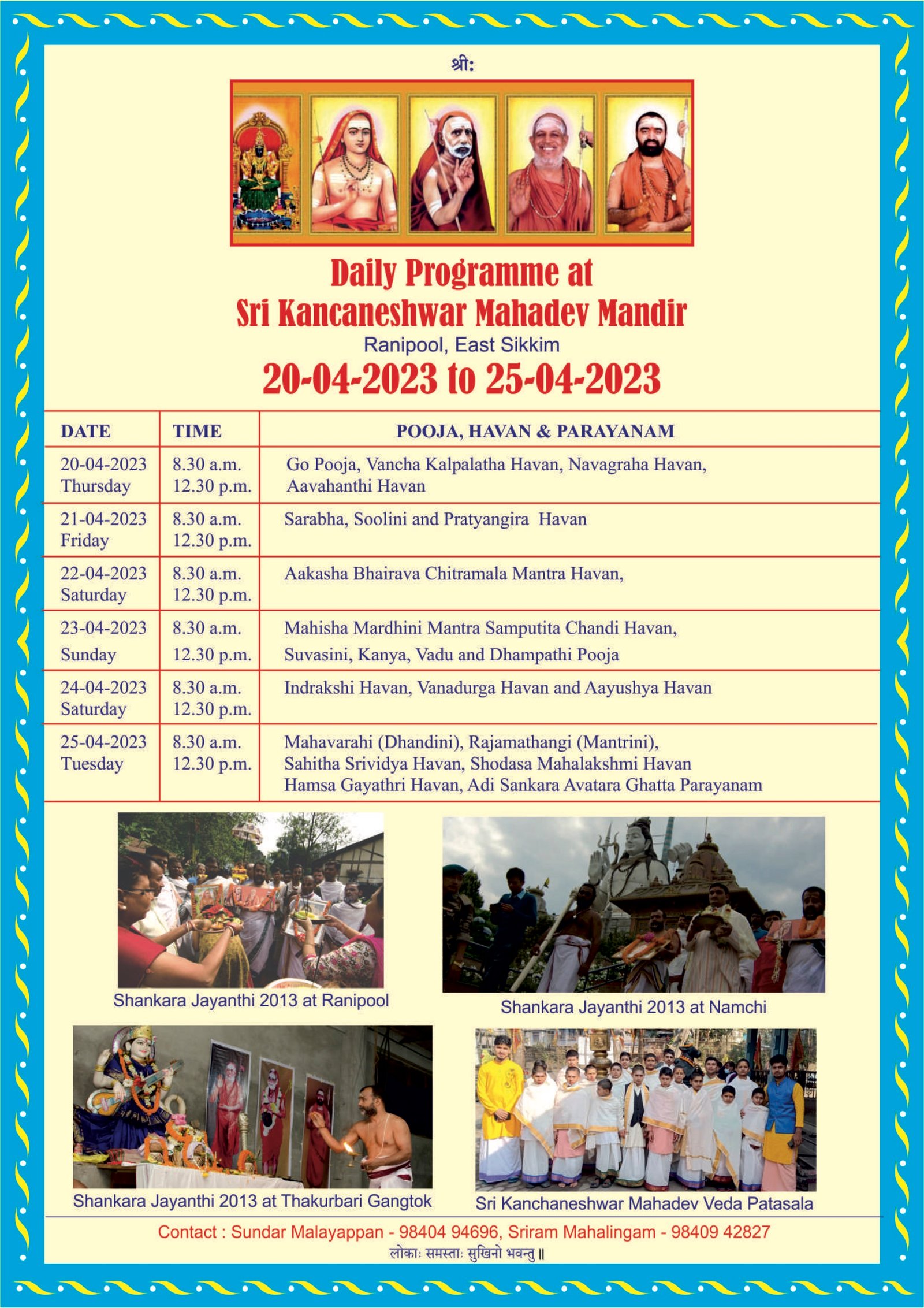 Shankara Jayanti at Sikkim